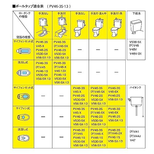 SANEI トイレ部品 万能ロータンクボールタップ ほとんどのタンクに適合 マルチ PV46-3S-13_画像3