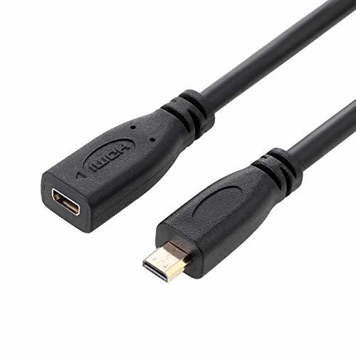 CY 30cm HDMI 1.4 Type D Micro HDMI オスMicro HDMI メス HDMI延長ケーブル_画像1