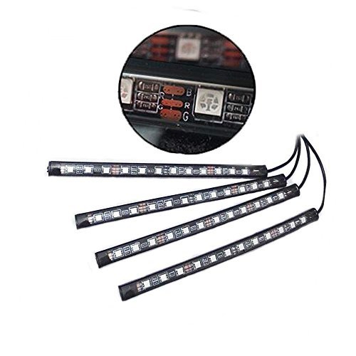 LEDテープライト RGB車内照明 5050-SMD 接続 8色切替 DC12V 音に反応 防水・塵 車内・室内装飾_画像5