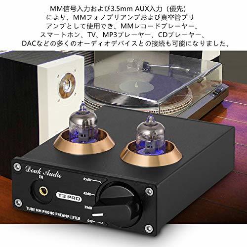 Douk Audio T3 PRO MM フォノ ステージ プリアンプ Mini ステレオ 真空管プリアンプ Phono_画像4