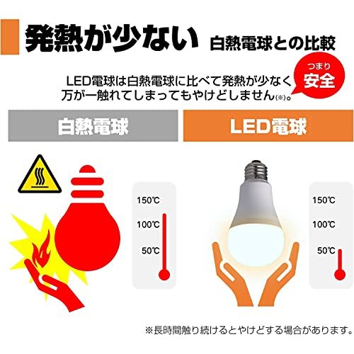 エルパ (ELPA) LED電球A形広配光 E26 電球色相当 屋内用 LDA14L-G-G5106_画像4