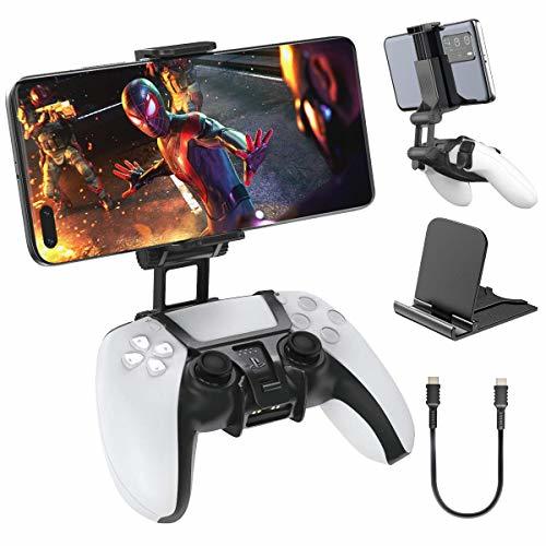 PS5スマホホルダー IOS/Android対応 320度調節可能 OIVO PS5コントローラー用スマホホルダーPS5マウントホルダー_画像1