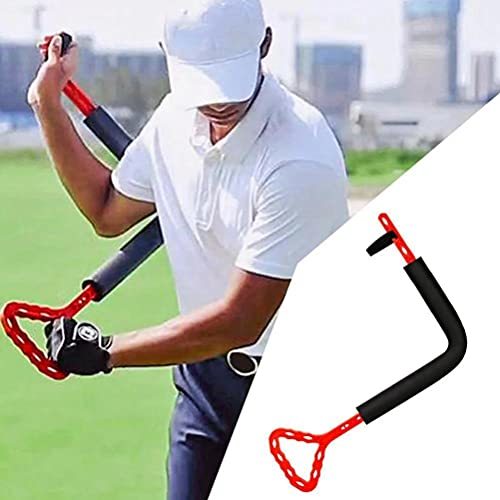 Excras ゴルフエイド スイング練習スティック ゴルフスイングトレーナー 調節可能 姿勢補正 広角 練習器具 シャロースイング_画像4