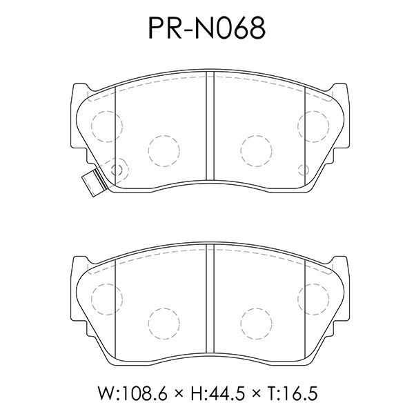 Weds Weds тормозные накладки reb спецификация prime передний Sunny SB13 H2.1~H6.1 CD17