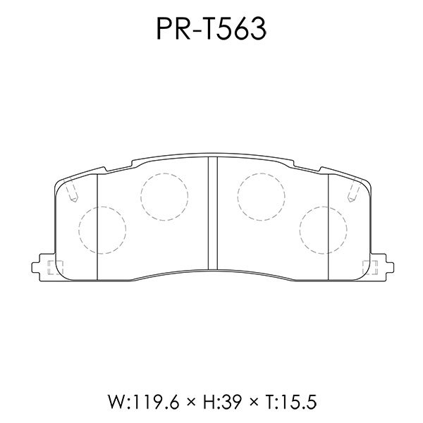 Weds ウェッズ ブレーキパッド レブスペック プライム リア用 エスティマ エミーナ・ルシーダ CXR11G H4.1～H5.8 3C-T/3C-TE_画像2