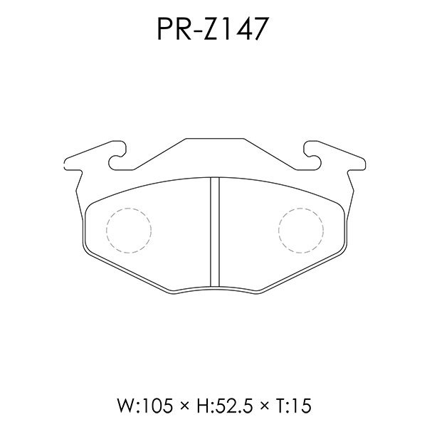Weds ウェッズ ブレーキパッド レブスペック プライム フロント用 AZワゴン CZ21S H7.10～H10.10 F6A NA ZG-4S ABS付_画像2