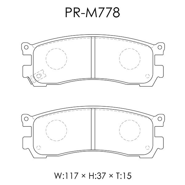 Weds Weds тормозные накладки reb спецификация prime задний Sentia HDEP H6.1~H10.7 JE-ZE