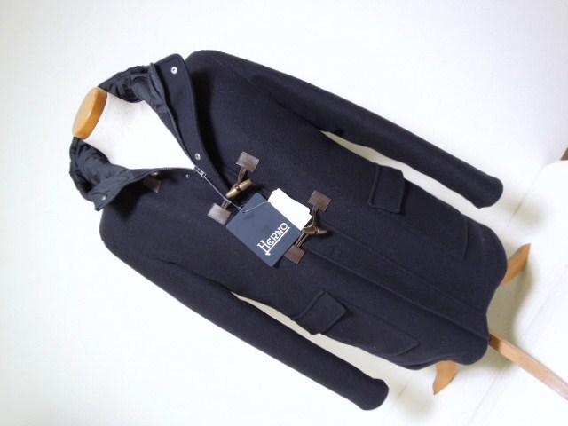 HERNO●ヘルノ●ダッフルコート●高級●ダッフルダウンコート●フード●大人コーデ●ネイビー●サイズ52●PC00490/39601/9290●未使用_画像2