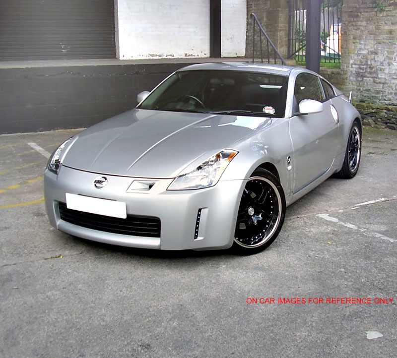 即発送【色限定#K23】日産 350Z フェアレディＺ Z33 2003-2008 アイライン ヘッドライトカバー ブリリアントシルバーメタリック左右セット_画像2