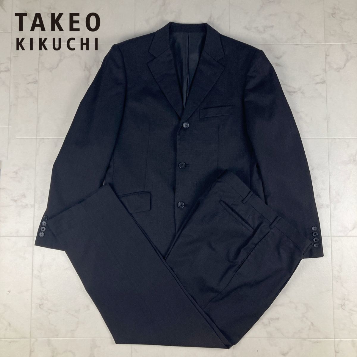 日本最大の 新品 TAKEO KIKUCHI 定価90,648円 DORMEUIL ゼストドーメル