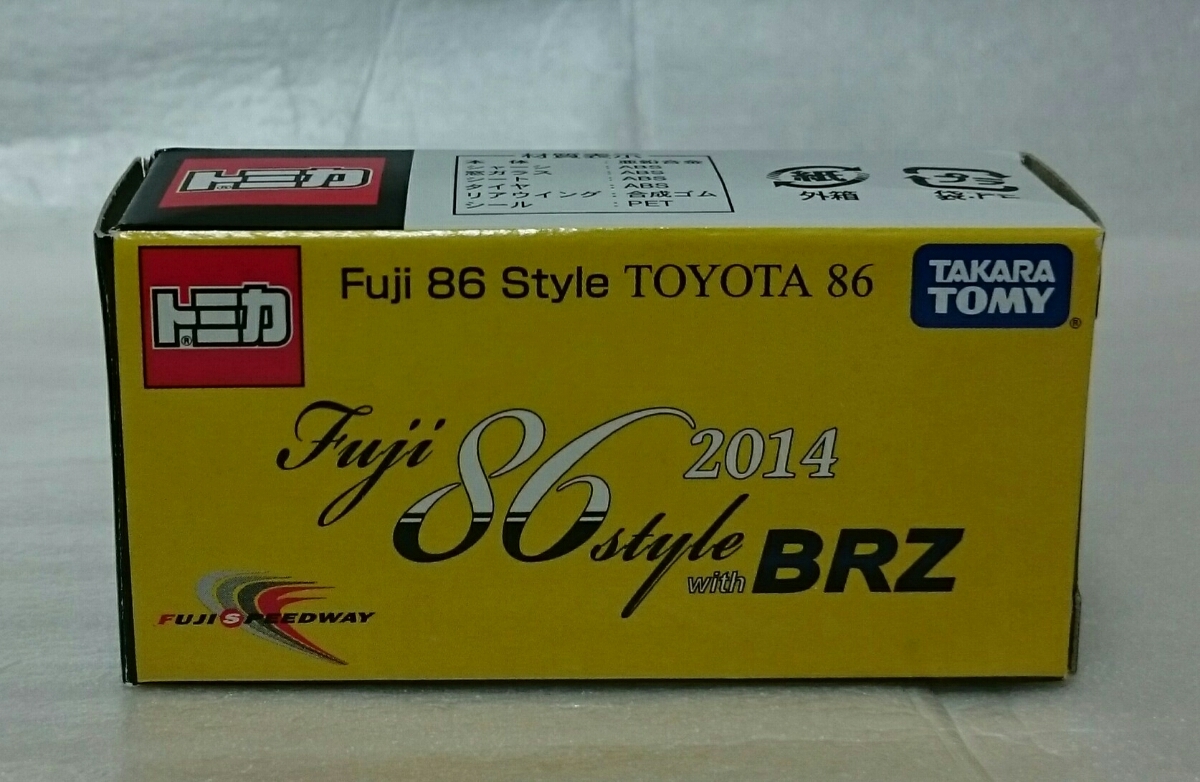  原文:シール未使用 トミカ Fuji 86 STYLE with BRZ 2014 トヨタ86