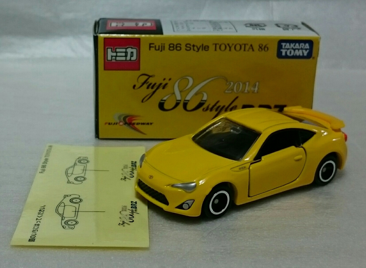  原文:シール未使用 トミカ Fuji 86 STYLE with BRZ 2014 トヨタ86