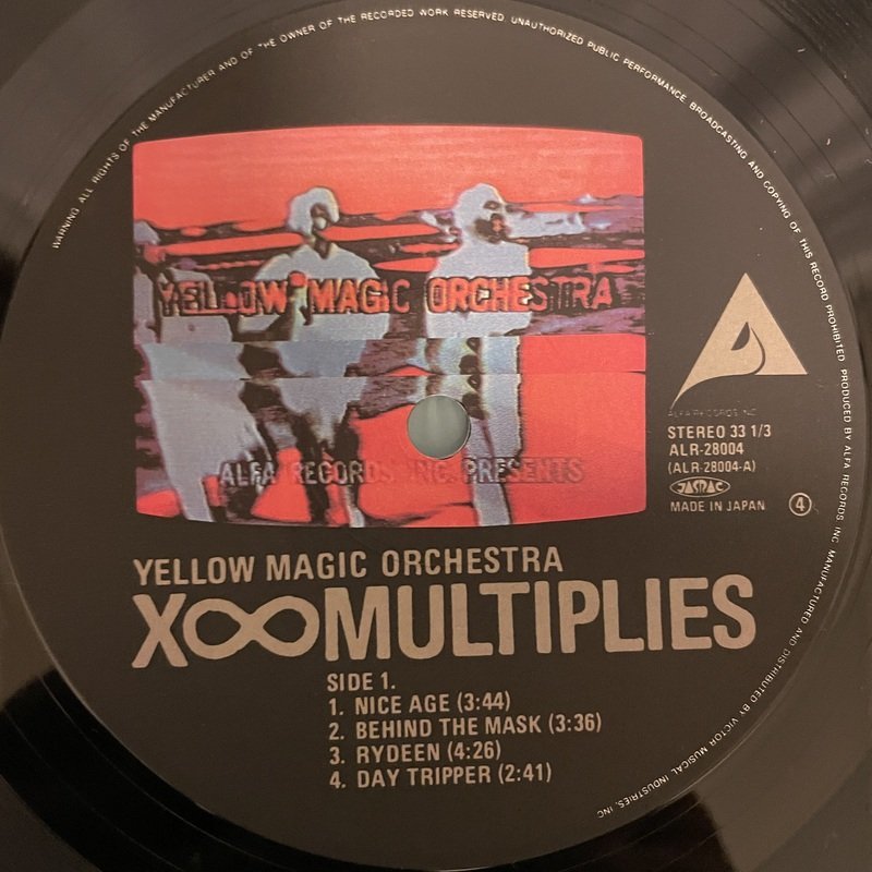 ☆美盤 Yellow Magic Orchestra YMO / X∞Multiplies ALR-28004 帯付き