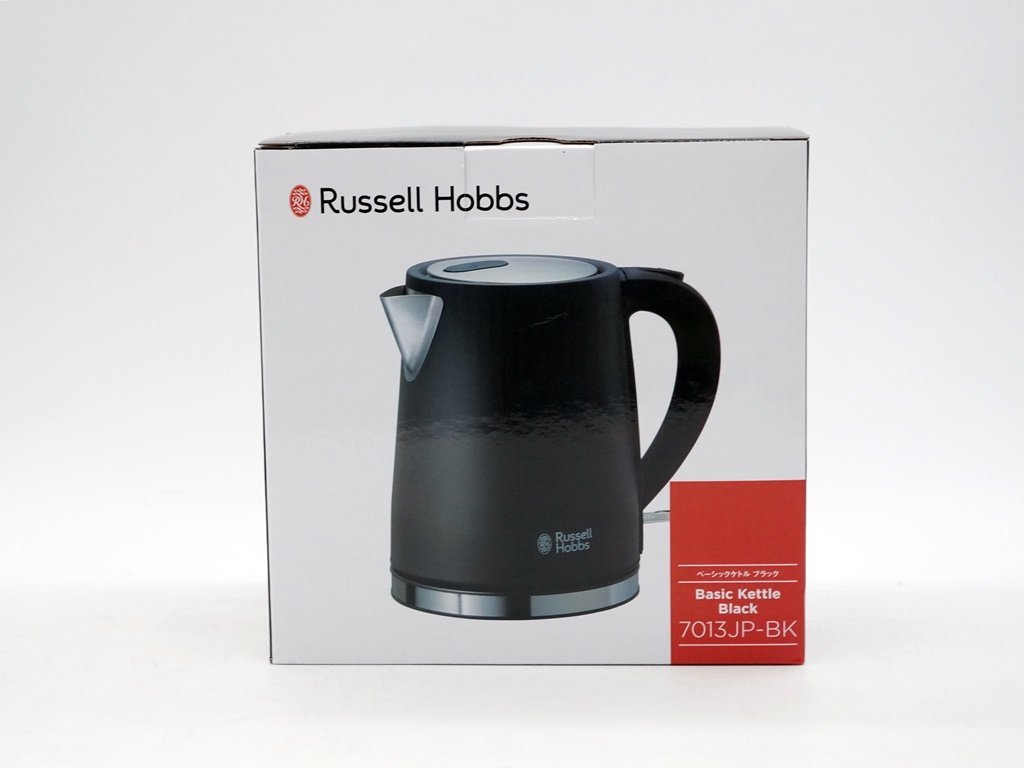 ★1スタ!!【未使用】Russell Hobbs（ラッセルホブス） ベーシックケトル 7013JP 1L ブラック m5-33219 m_e_画像1