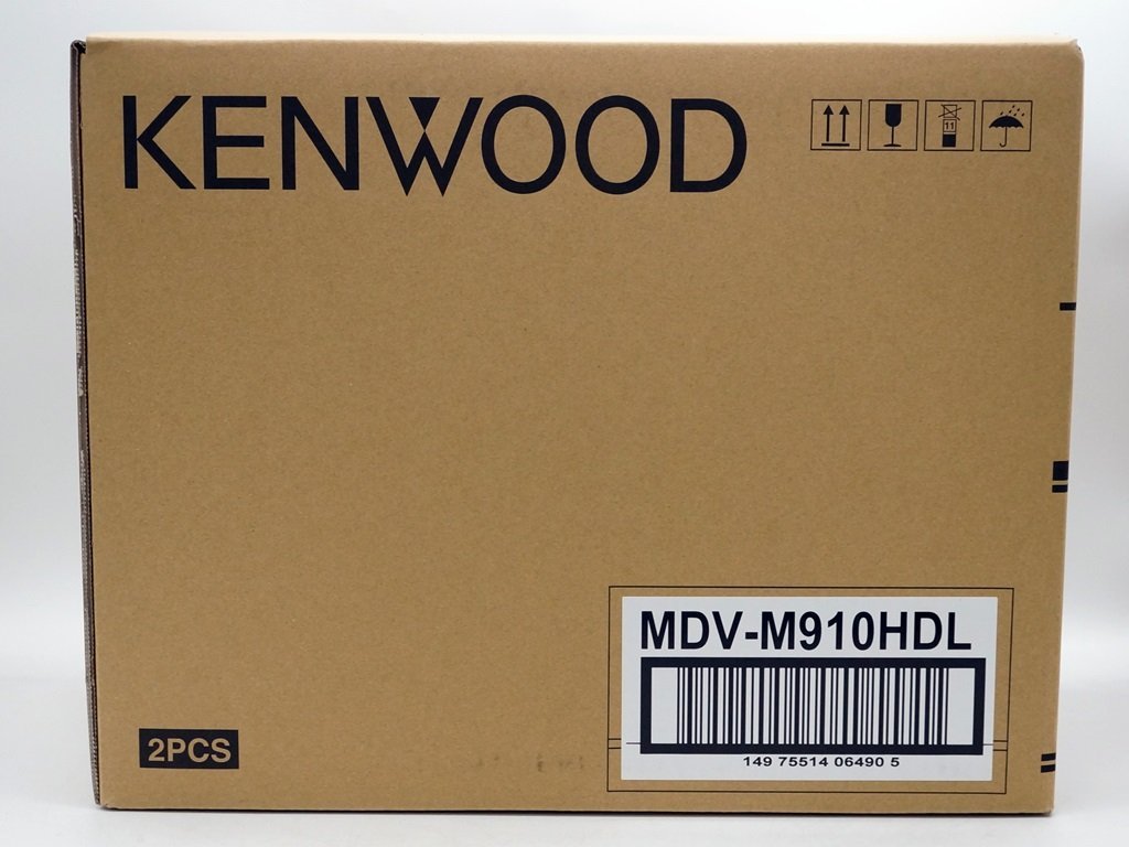 ★1スタ!!【未使用品/2PAC】Kenwood ケンウッド 9V型 大画面モデル カーナビ 彩速 Bluetooth内蔵 Mシリーズ MDV-M910HDL m5-33566 m_e_画像1