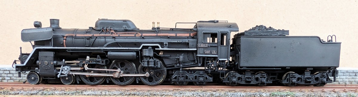 【在庫有】 TOMIX　C57ベース　やえもんデザイン　C61コンバーションキット九州タイプ　組立　ウェザリング品 蒸気機関車