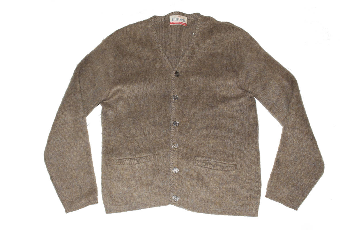 クリスマスツリー特価！ MADE M SIZE CARDIGAN MOHAIR JANTZEN 60’S VINTAGE IN カーディガン モヘア USA カーディガン