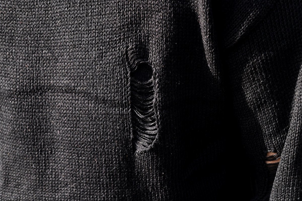 大きいサイズ オーバーサイズ セーター メンズ レディース クラッシュ加工 crush knit おしゃれ 7987292 ブラック 新品 1円 スタート_画像4