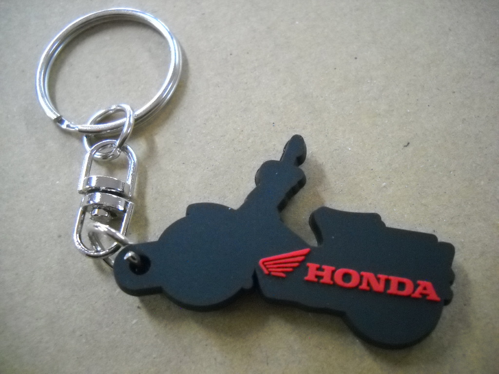 * free shipping PVC Raver key holder Honda original Super CUB Super Cub C50 GB4 AA01 key holder scratch prevention item strap for mobile phone *