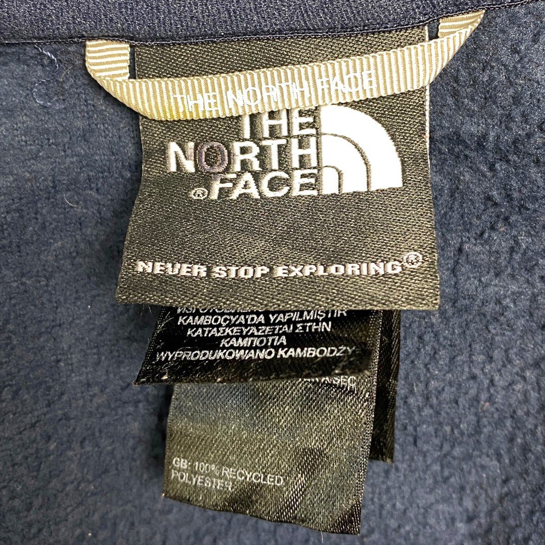 ザ ノースフェイス トップス ネイビー THE NORTH FACE 古着 メンズ XL 刺繍 ハーフジップ シンプル_画像2