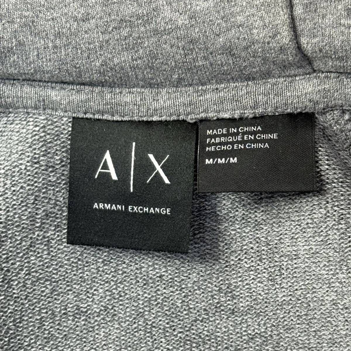 希少レア/M-L相当★アルマーニ/ARMANI EXCHANGE ナイロン 中綿 キルティング 異素材切替 コンビパーカー ジャケット メンズ 霜降り グレー_画像8