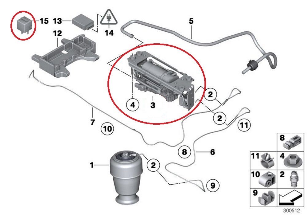  original BMW 5 series F11 touring F07 GT latter term air suspension compressor device valve(bulb) block 37206875176 37206864215 37206789450