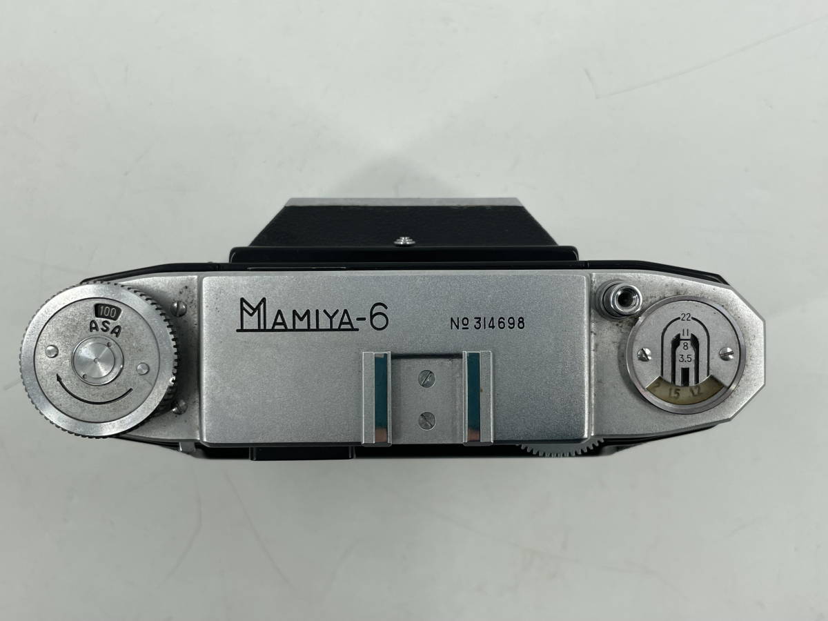 □M49　MAMIYA-6 マミヤ フィルムカメラ 蛇腹カメラ Olympus D.Zuiko F.C.1:3.5 F＝7.5cm 昭和レトロ_画像6
