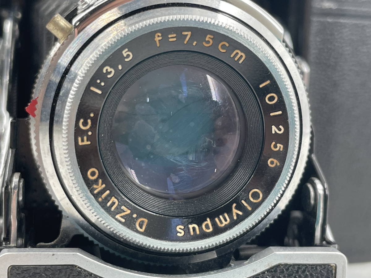 □M49　MAMIYA-6 マミヤ フィルムカメラ 蛇腹カメラ Olympus D.Zuiko F.C.1:3.5 F＝7.5cm 昭和レトロ_画像9