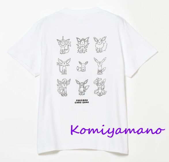 BEAMS T YU NAGABA × ポケモンカードゲーム for BEAMS Osuwari Design T-shirt / おすわりデザイン Tシャツ Mサイズ 新品 完売品 日本限定_画像5