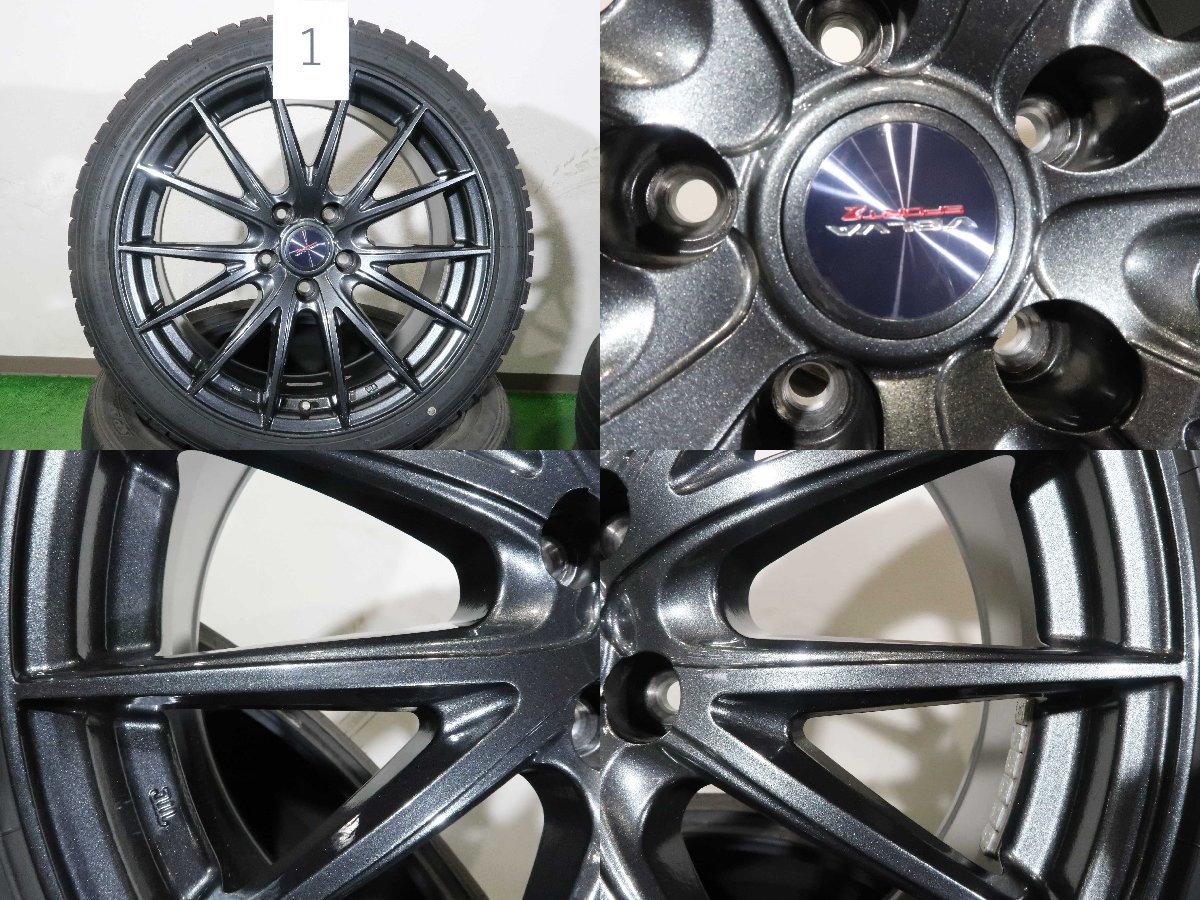 4本 weds VELVA 18インチ 8J +45 5H PCD 114.3 スタッドレス ダンロップ ウインターマックス WM02 2022年 225/40R18 トヨタ GRヤリス 10系_商品の直接の引渡しは対応できかねます。