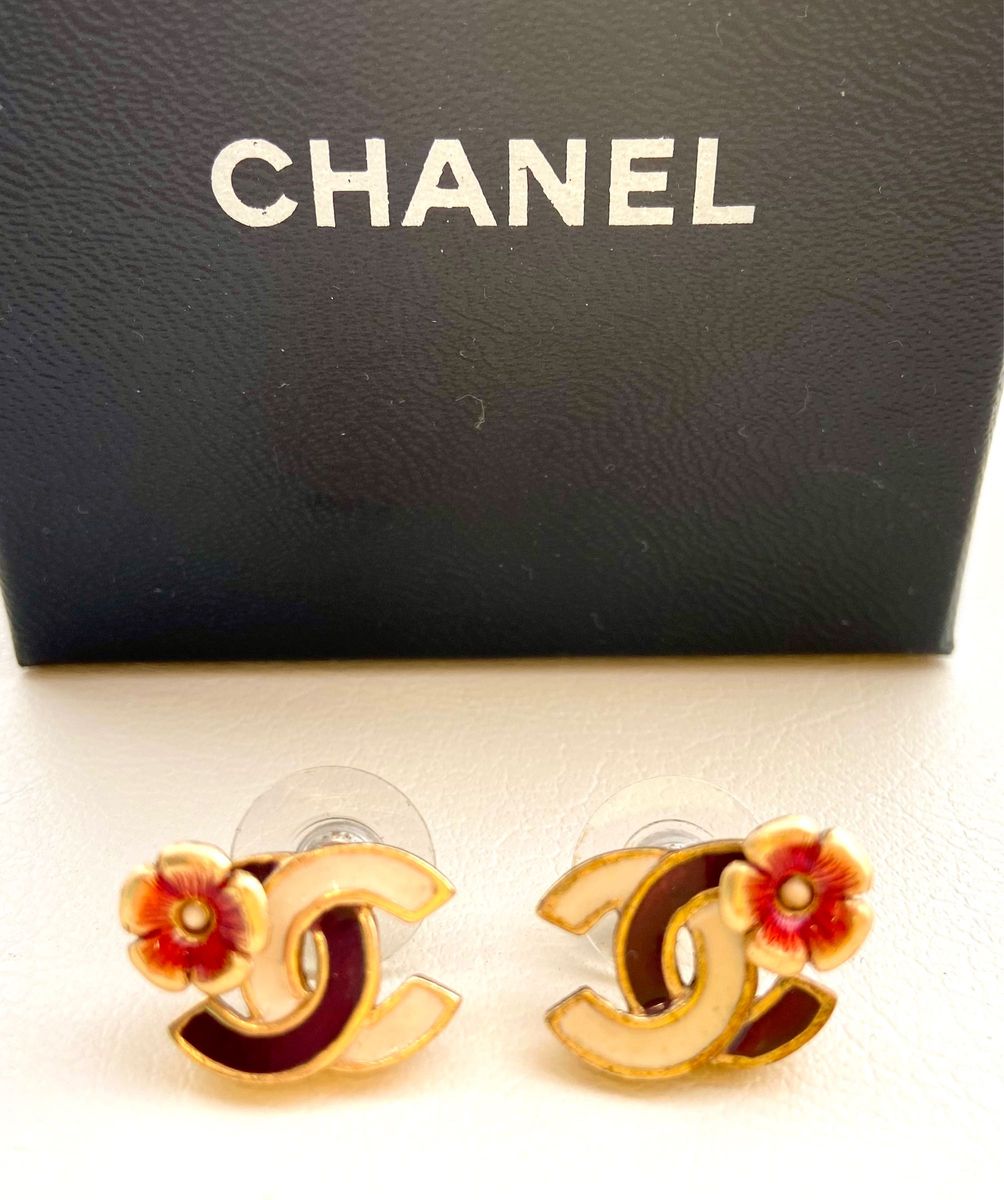 ★シャネル★ CHANEL CCマーク/ココマーク お花 ピアス