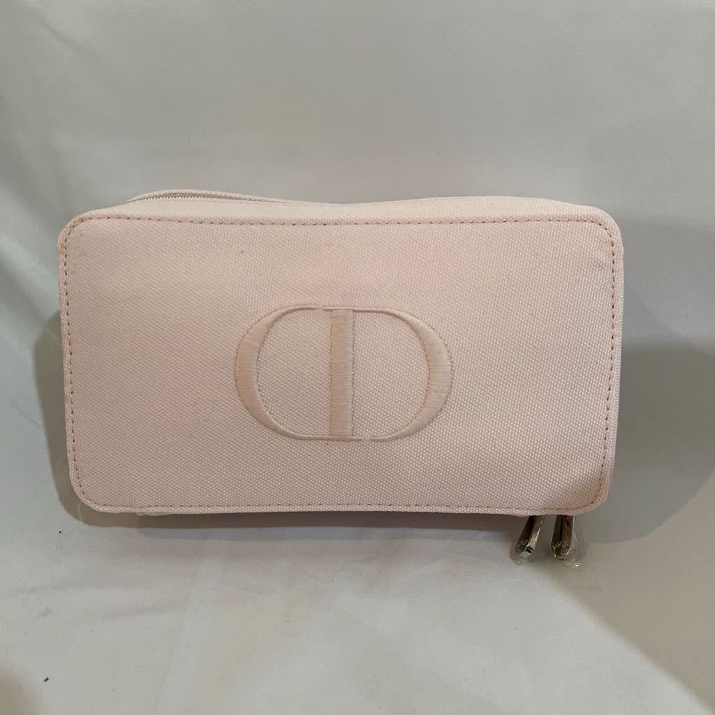 【美品】Christian Dior クリスチャンディオール ポーチ コスメポーチ ピンク 紙袋 ショッパー_画像2