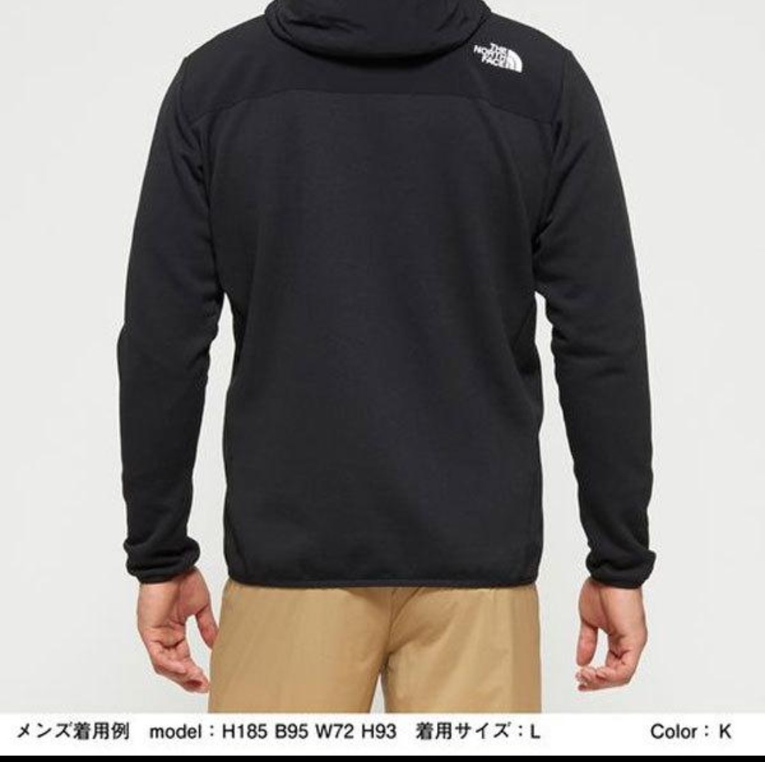 ノースフェイス　THENORTHFACE　NL72080R　ハイブリッドナイロンフリース フーディ パーカー 　 L　 黒　ブラック_画像7