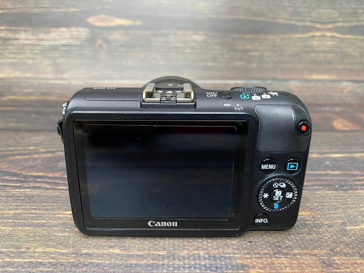 Canon キヤノン EOS M2 レンズキット ミラーレス一眼カメラ フラッシュ付き 元箱付き #42_画像7
