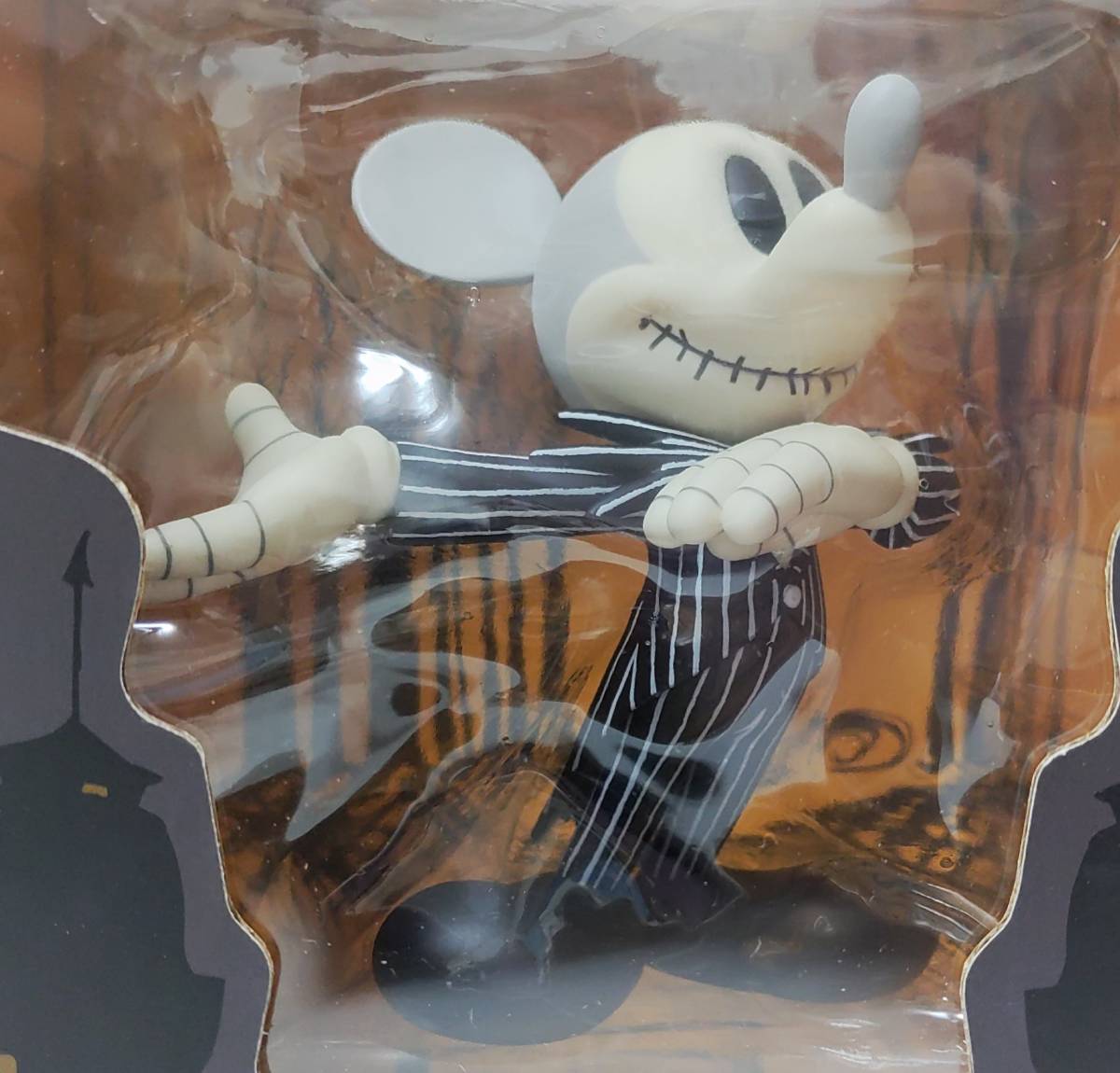 2010 コラボ MEDICOM TOY/VINYL COLLECTIBLE DOLLS『MICKEY MOUSE AS JACK SKELLINGTON』全高約11.5cm※未開封品/未使用品/デッドストック