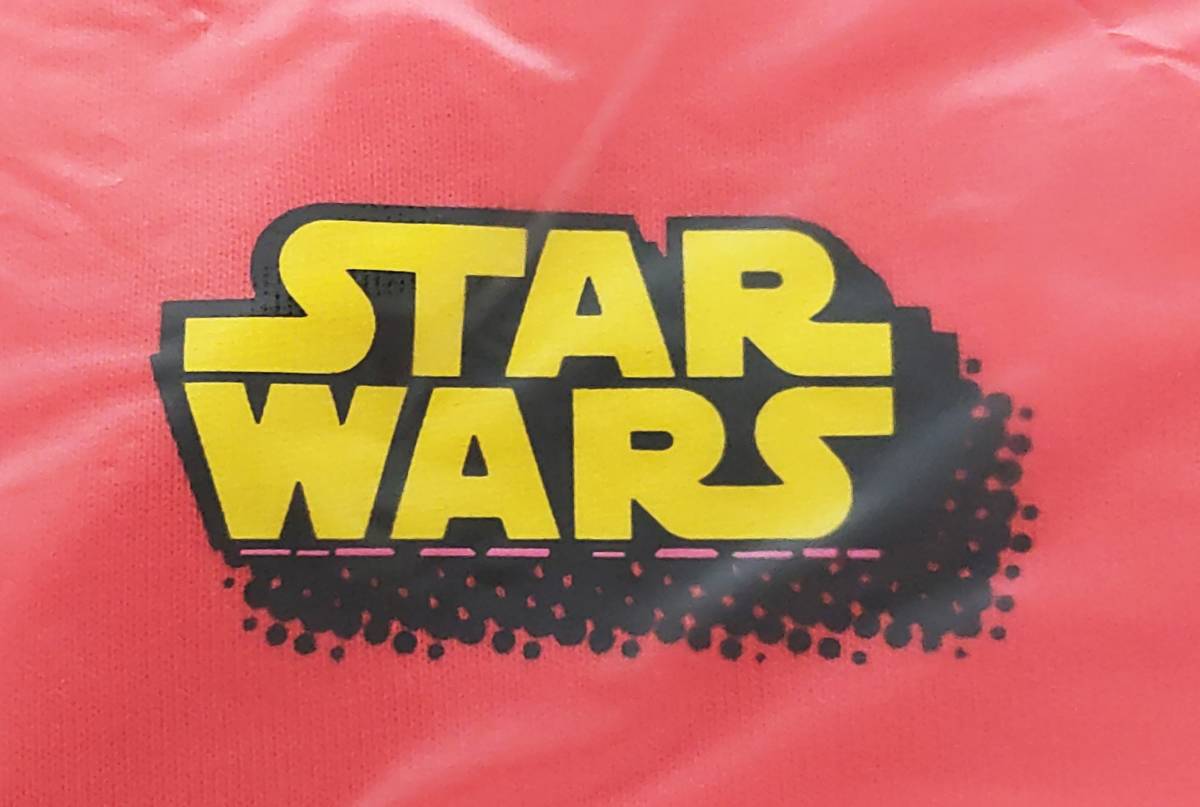 2019 UNIQLO UT ユニクロ×スター・ウォーズ 西山徹氏 Tシャツ 丸首 半袖 ORANGE『STAR WARSロゴ』前後プリント L※未開封品/商品タグ付き_2019年プロダクトのデッドストック