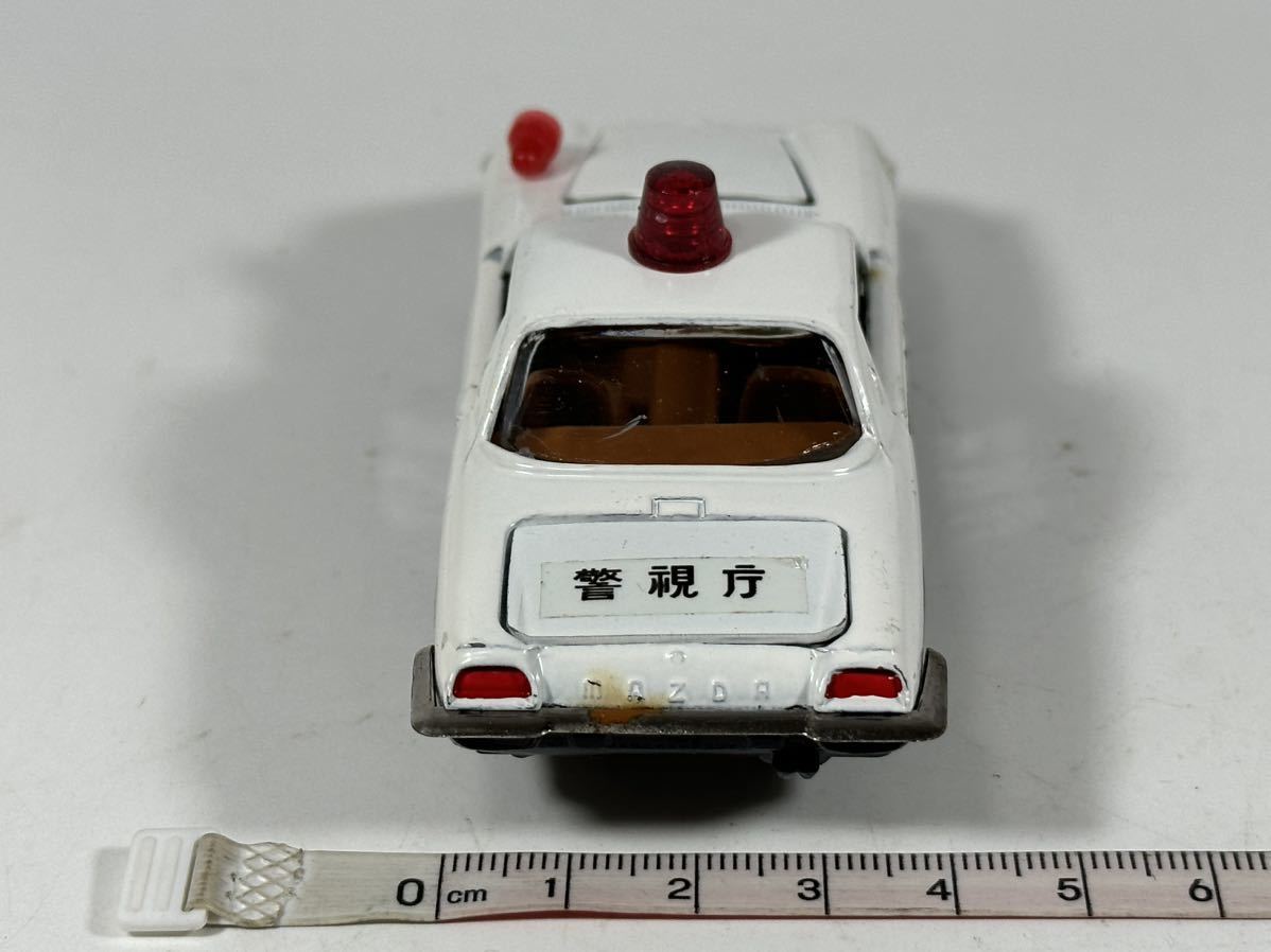 (s242)ダイヤペット マツダ コスモ パトロールカー No.192 ヨネザワ ミニカー MAZDA Diapet 当時物_画像3