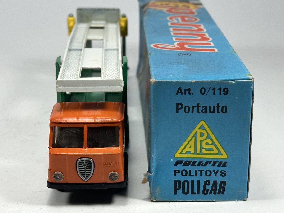 (s387) penny Portauto Art.0/119 Car transporter P.K.W. 332/1000 イタリア製 ミニカー 当時物_画像6