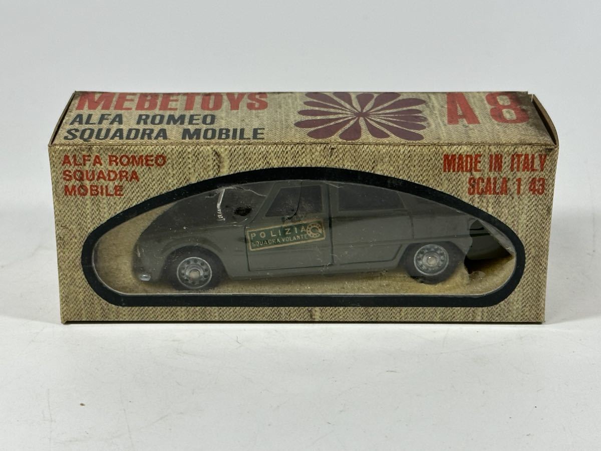 (s189)MEBE TOYS A8 ALFA ROMEO SQUADRA MOBILE メーベトイズ アルファロメオ 1/43 ミニカー 当時物_画像9