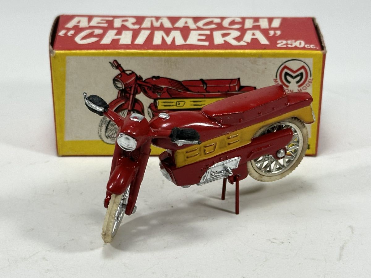 (s355) MIGNON MODEL TORINO ART.n19 AERMACCHI CHIMERA 250cc ミニカー バイク 当時物_画像1