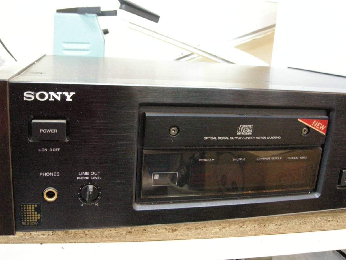 SONY CDP-X77ES high class CD player Sony ES series black model Junk 