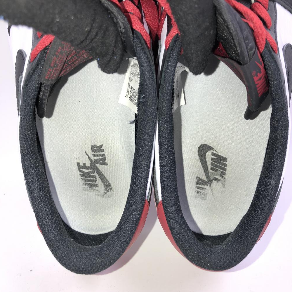 【中古】NIKE AIR JORDAN1 RETRO LOW OG BLACK TOE サイズ：27cm CZ0790-104 ナイキ ジョーダン ブラックトゥ つま黒[240024445086]_画像6