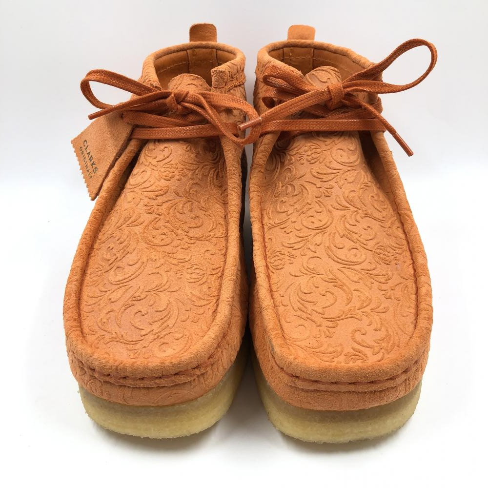 【中古】CLARKS×END. OXFORD FLOWERS WALLABEE BOOT サイズ：26.5cm オレンジ クラークス エンド ワラビーブーツ[240024445782]_画像2