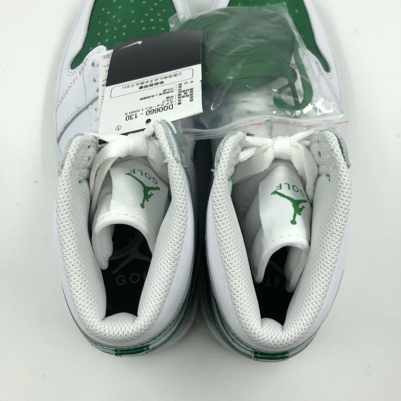 【中古】NIKE AIR JORDAN1 HIGH Golf MetallicPineGreen 26㎝ DQ0660-130 ナイキ エアジョーダン ゴルフ　パイングリーン[240024444748]_画像7