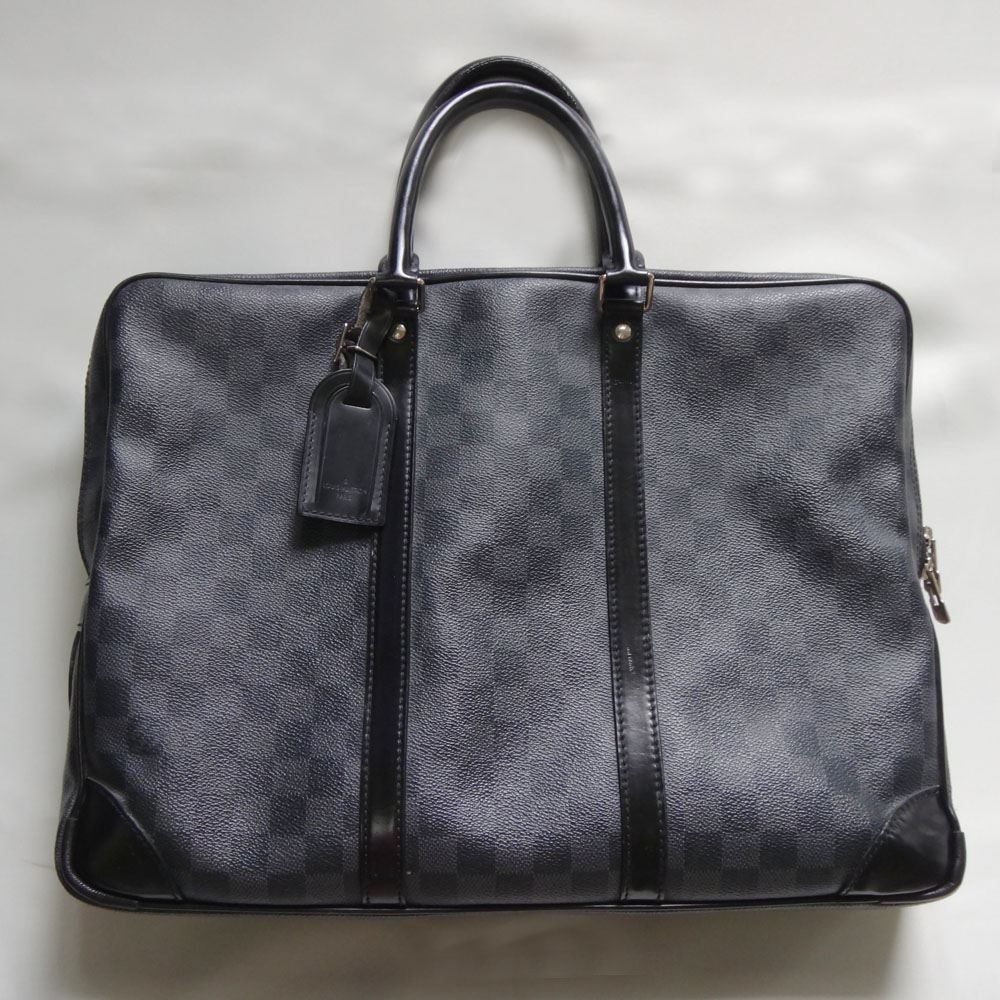 LV Louis Vuitton ルイヴィトン ダミエメンズバッグ ハンド書類バッグ ポルトドキュマン ヴォワヤージュ ダミエ グラフィット