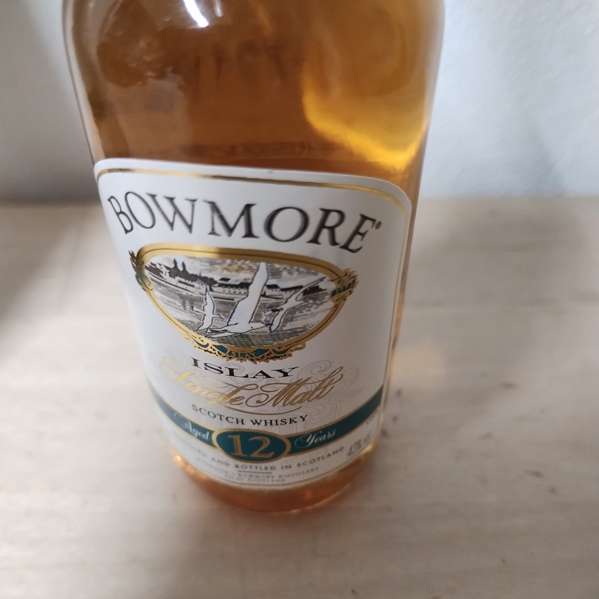 古酒 BOWMORE / ボウモア 12年 カモメラベル 50ml スコッチ ウィスキー 箱付 未開栓_画像5