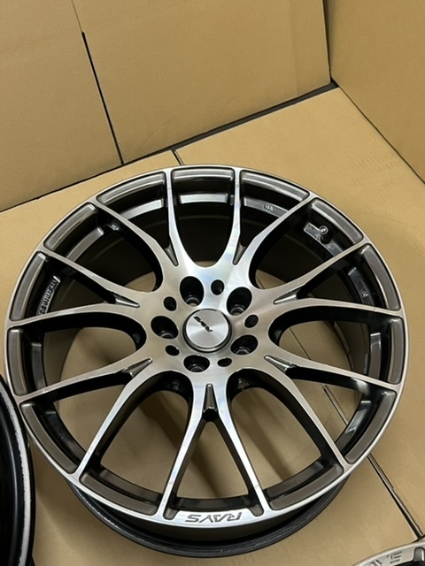 中古ホイール４本セット　RAYS HOMURA 2×7 19×8.5J+45 PCD114.3 アルファード ヴェルファイア エスティマ クラウンマジェスタ 等_画像10