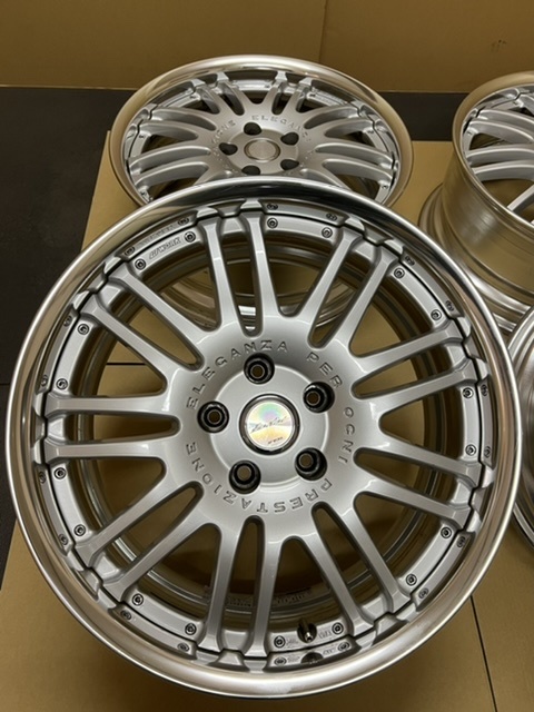 中古ホイール４本セット　WORK アルファード ヴェルファイア エスティマ クラウンマジェスタ ノア 等 18×8.0JJ+42 PCD114.3 WORK _画像6