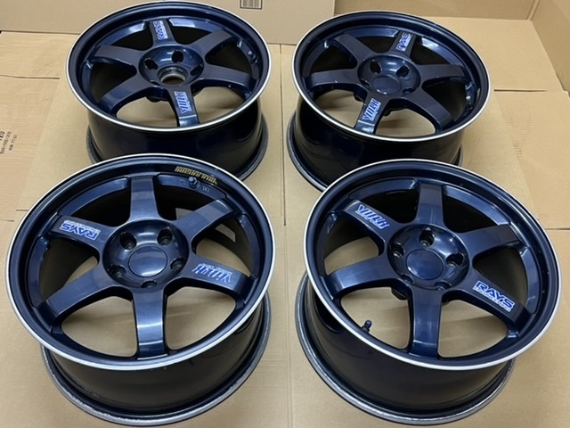 中古ホイール４本セット　RAYS VR TE37C FORGED VOLK RACING 17×8.5JJ+38 PCD114.3_画像1