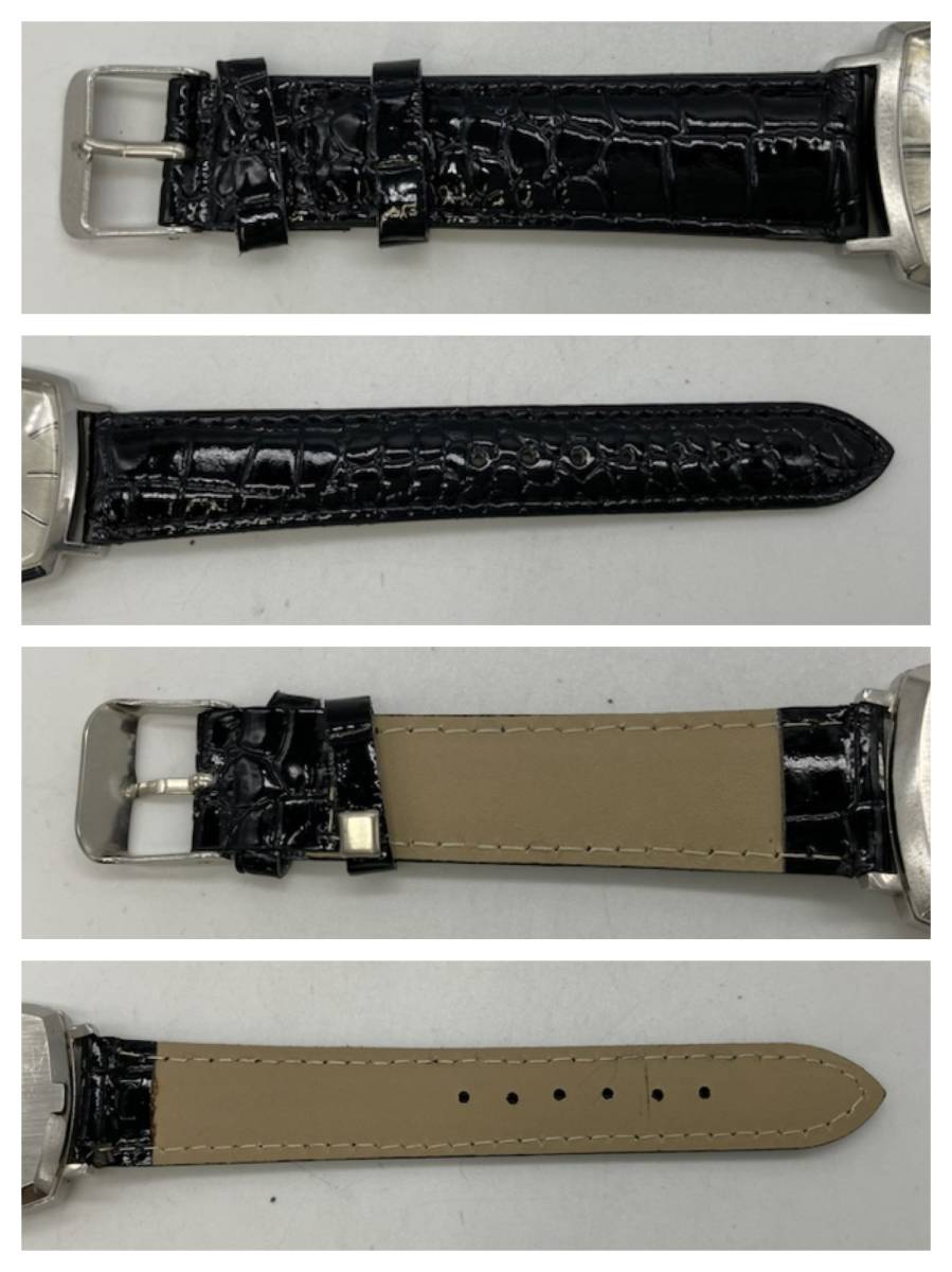 【ジャンク】 OMEGA Geneve オメガ ジュネーブ 自動巻き メンズ 腕時計 シルバー文字盤 スクエア デイト アンティーク ヴィンテージの画像5